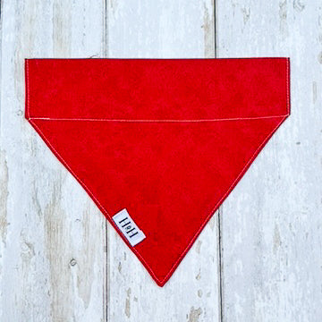 HETTY AND HUXLEY CHERRY RED BANDANA LARGE