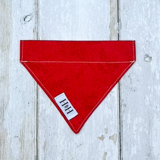 HETTY AND HUXLEY CHERRY RED BANDANA XSMALL