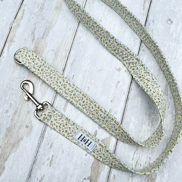 HETTY AND HUXLEY CREAM AND BLUE FLORAL PET LEAD