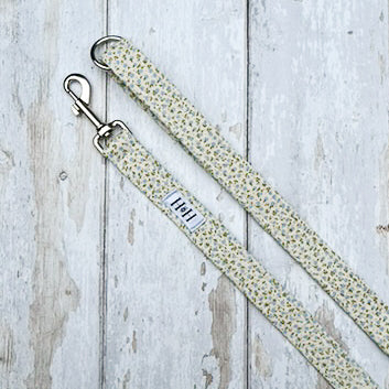 HETTY AND HUXLEY CREAM AND BLUE FLORAL PET LEAD