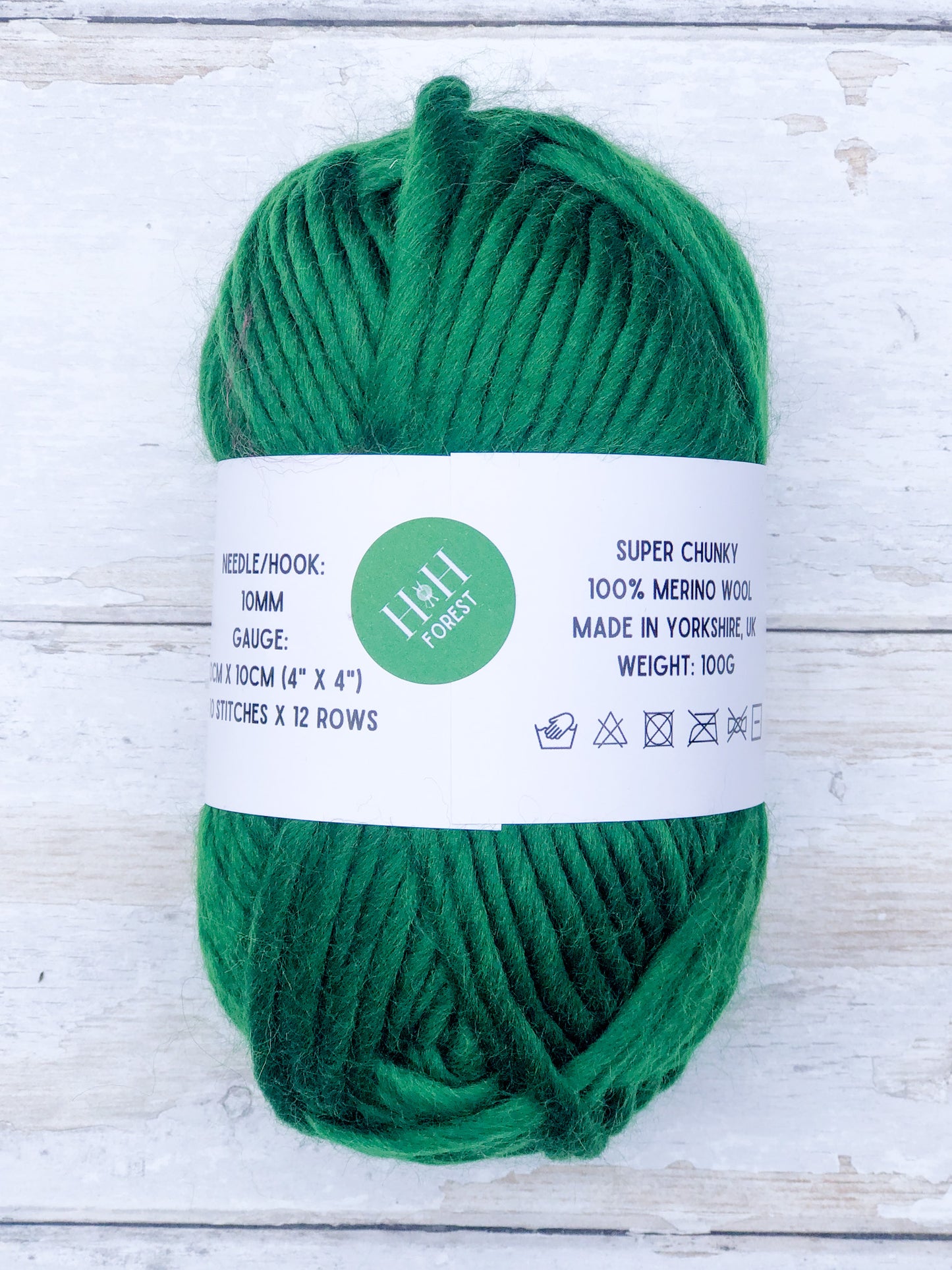 HETTY AND HUXLEY FOREST GREEN WOOL
