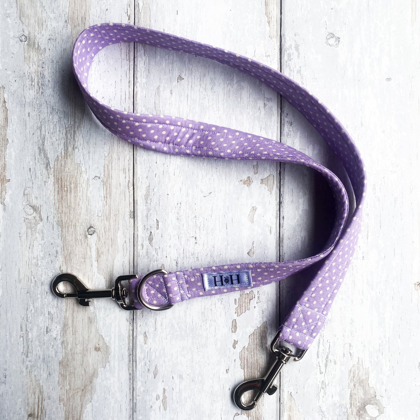 HETTY AND HUXLEY LILAC POLKA DOT LEAD EXTENSION