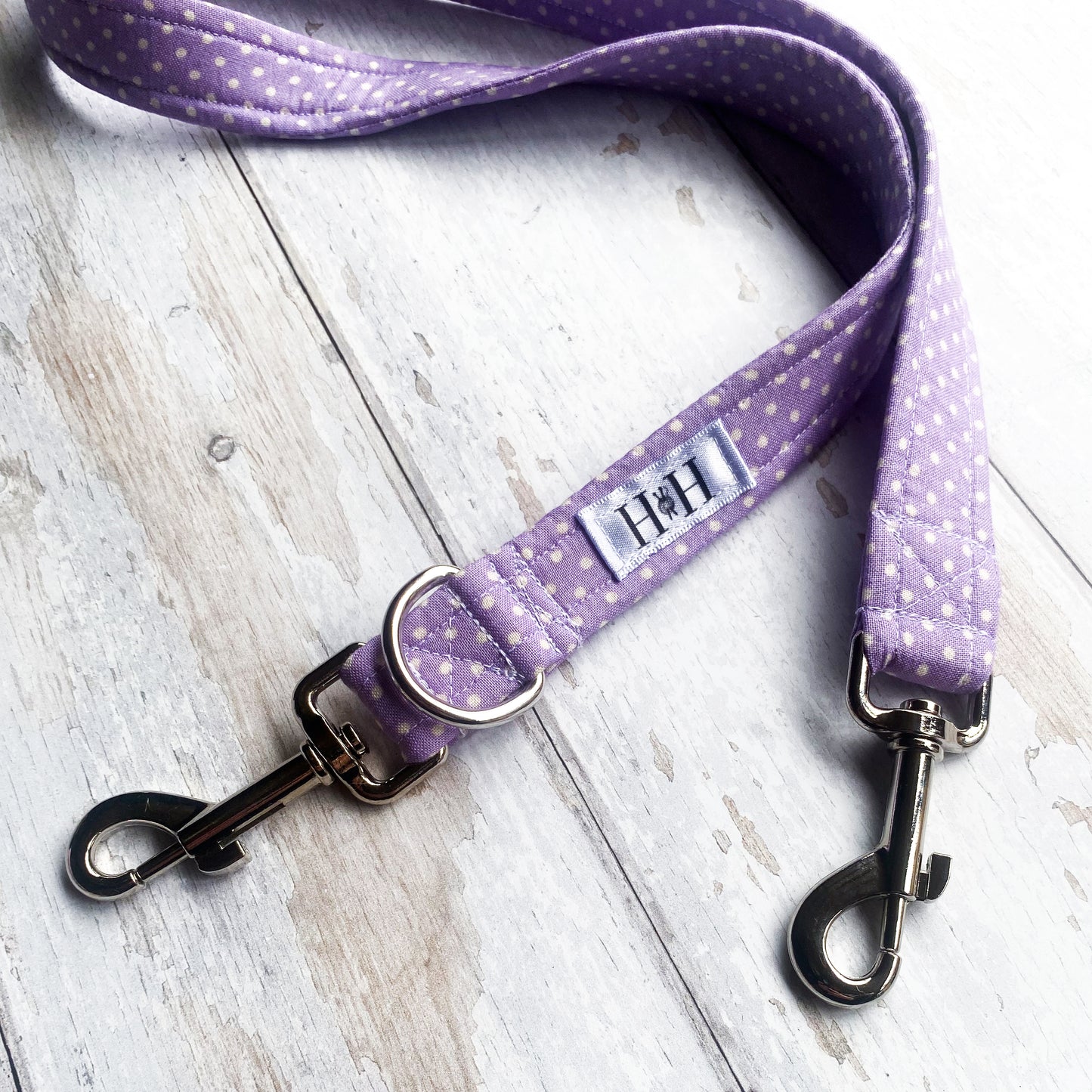 HETTY AND HUXLEY LILAC POLKA DOT LEAD EXTENSION