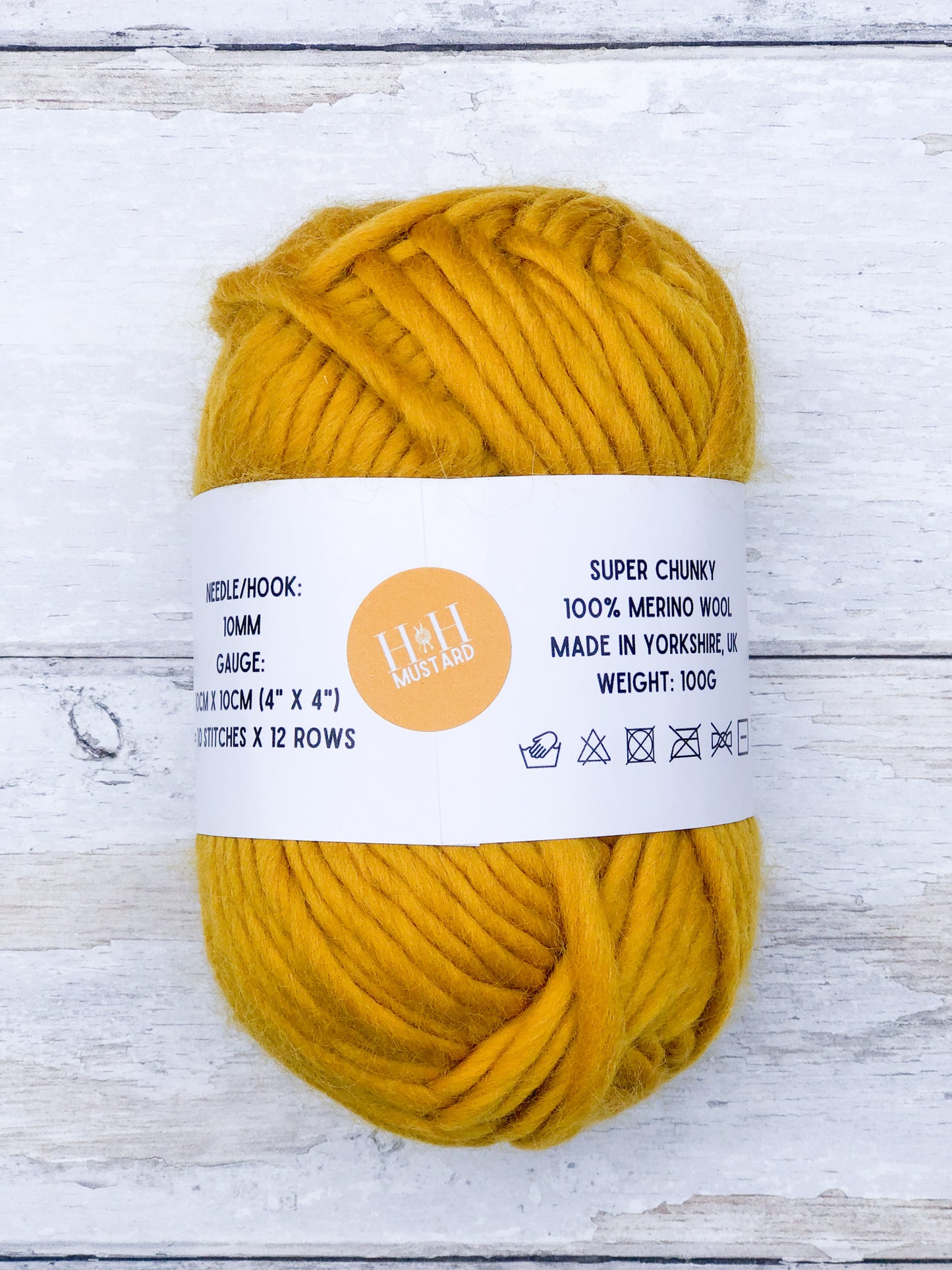 HETTY AND HUXLEY MUSTARD WOOL