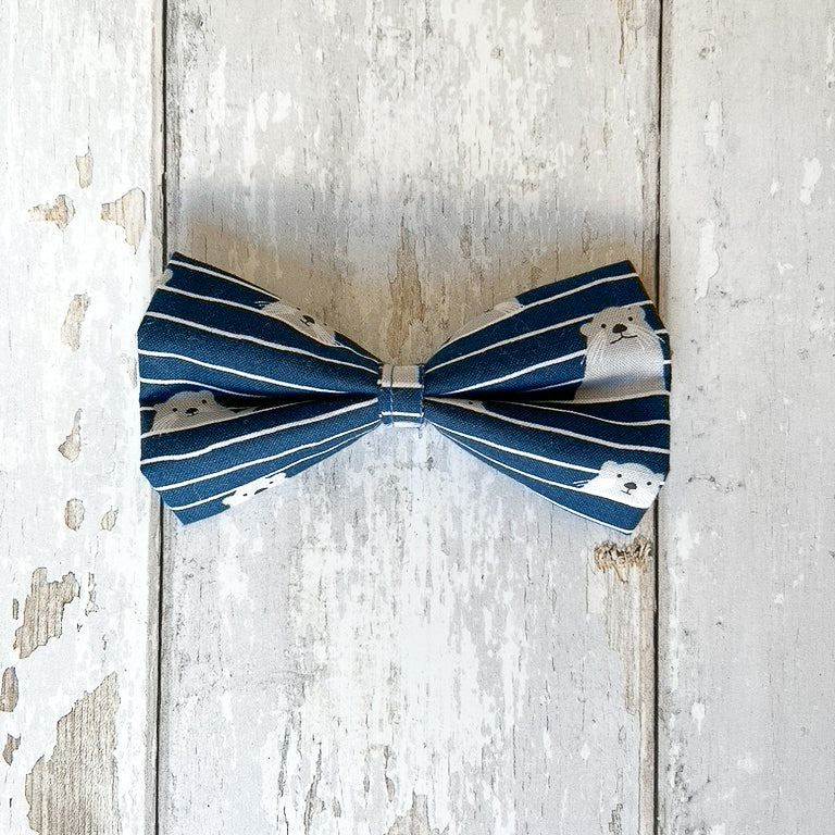 Navy Otter Pet Bow / Bow Tie