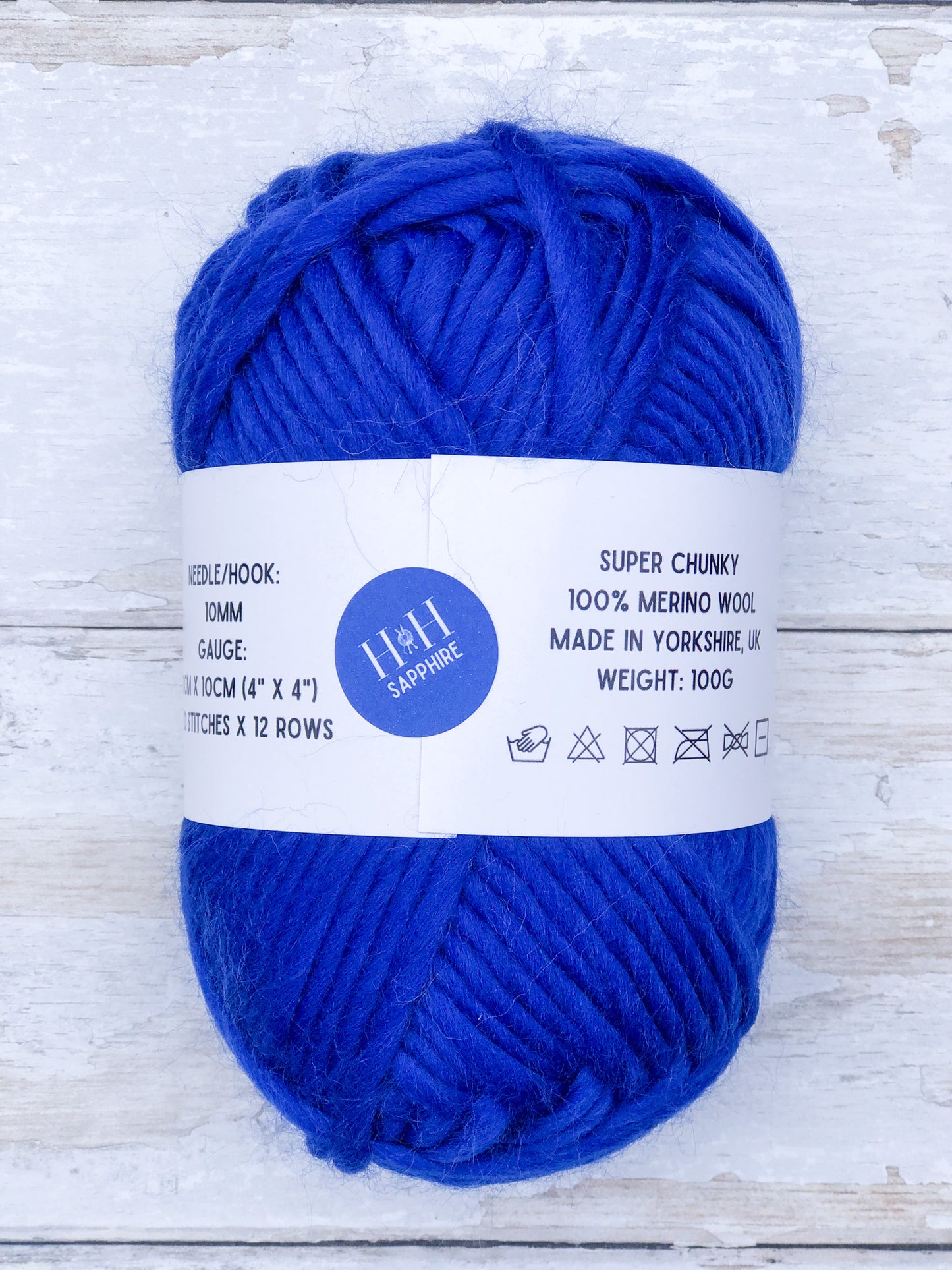 HETTY AND HUXLEY SAPPHIRE WOOL