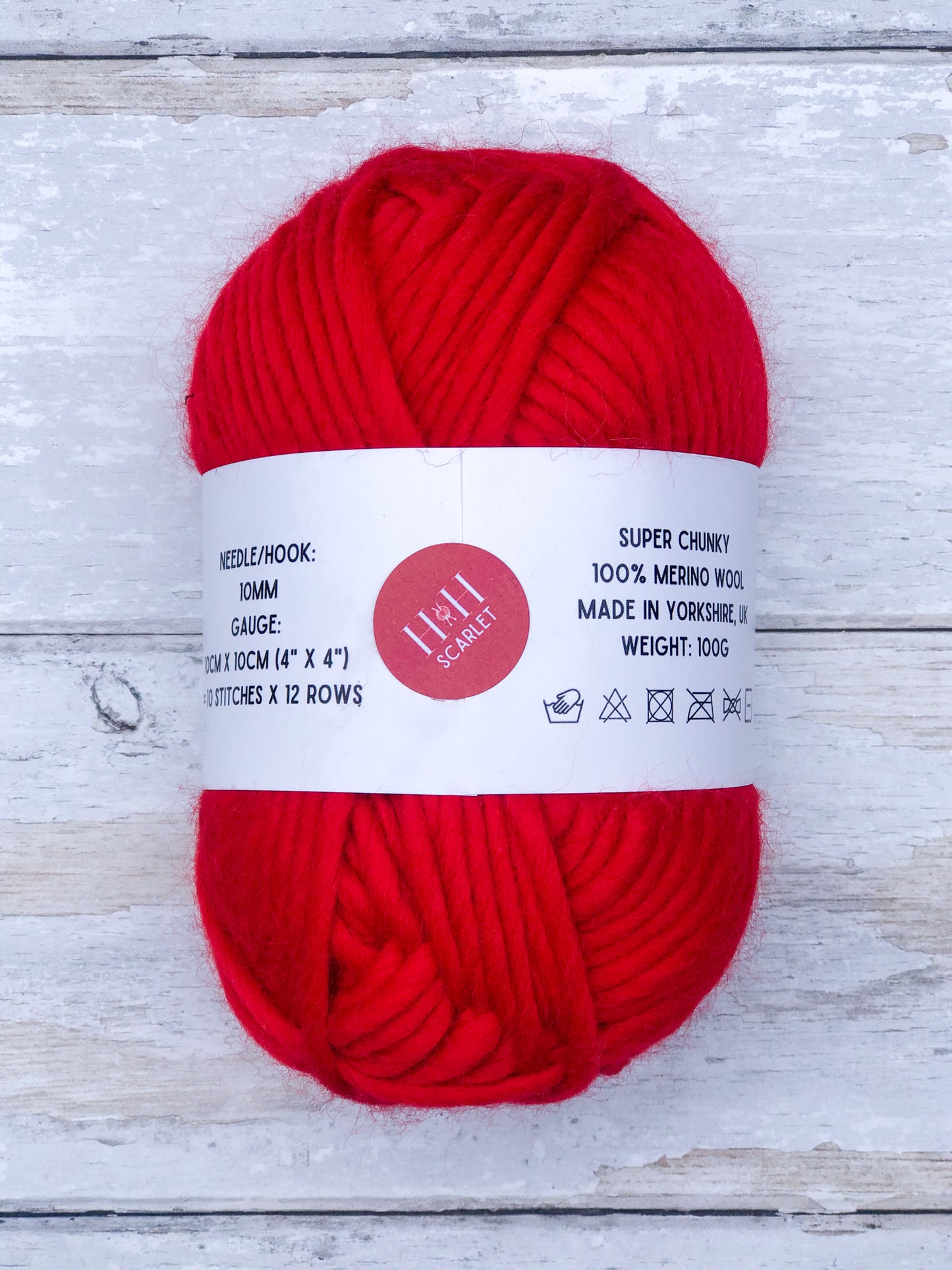 HETTY AND HUXLEY SCARLET WOOL