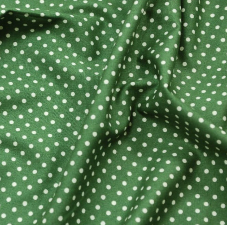 Green Polka Dot Dog Collar