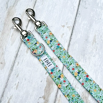 HETTY AND HUXLEY TEAL FLORAL LEAD EXTENSION