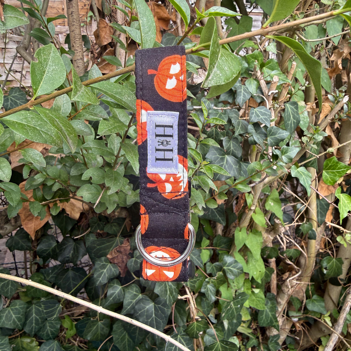 Halloween Pumpkins Glow in the Dark Dog Collar