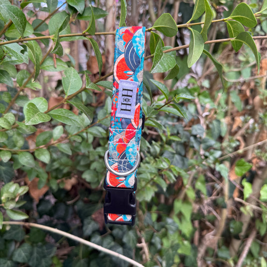 Sea Waves Dog Collar