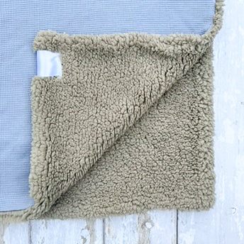 Dusky Blue & Grey Blanket