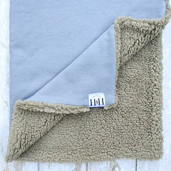 Dusky Blue & Grey Blanket