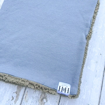 Dusky Blue & Grey Blanket