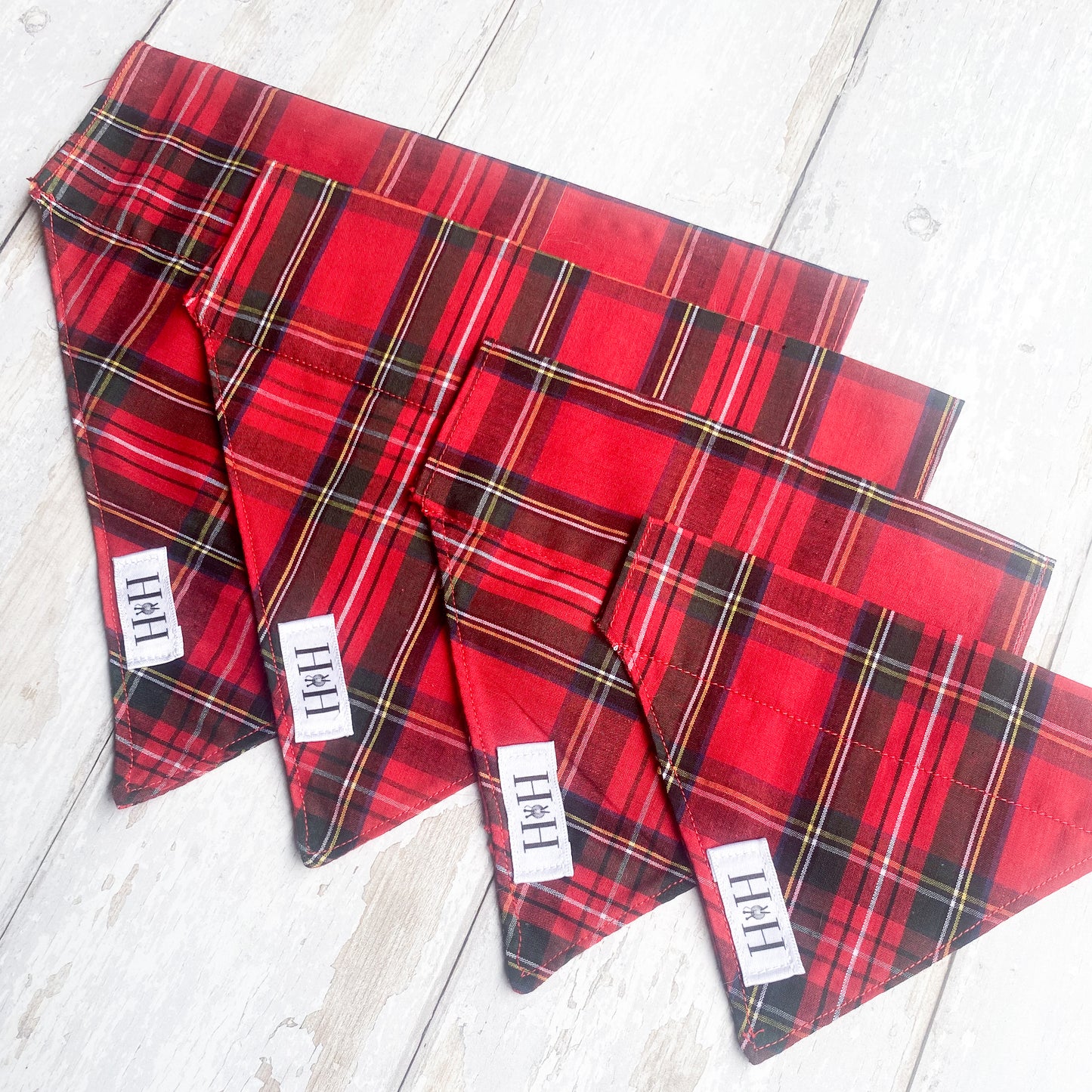 Red Tartan Pet Bandana