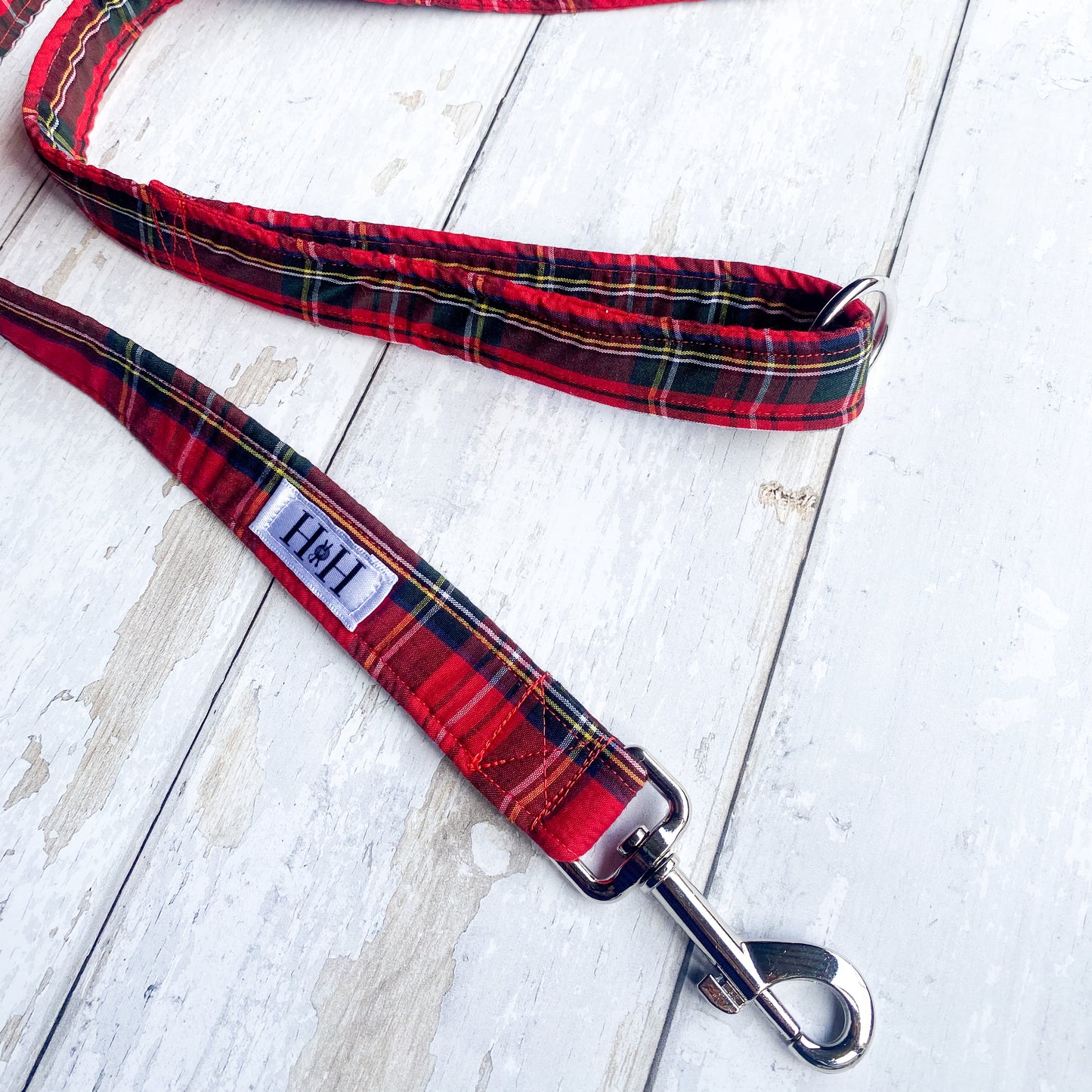 Red Tartan Dog Lead / Leash