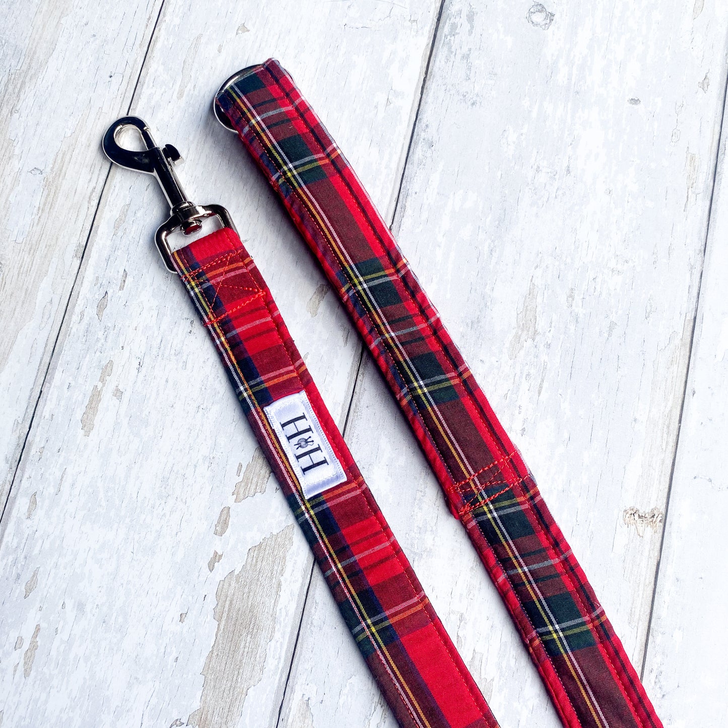 Red Tartan Dog Lead / Leash