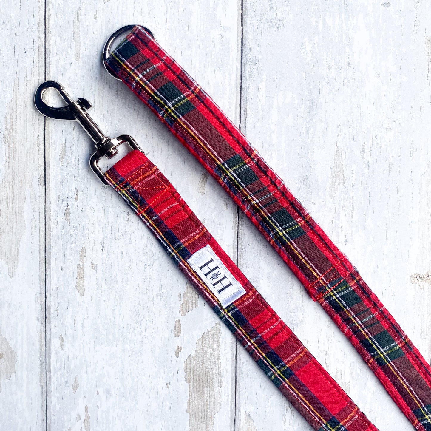 Red Tartan Dog Lead / Leash