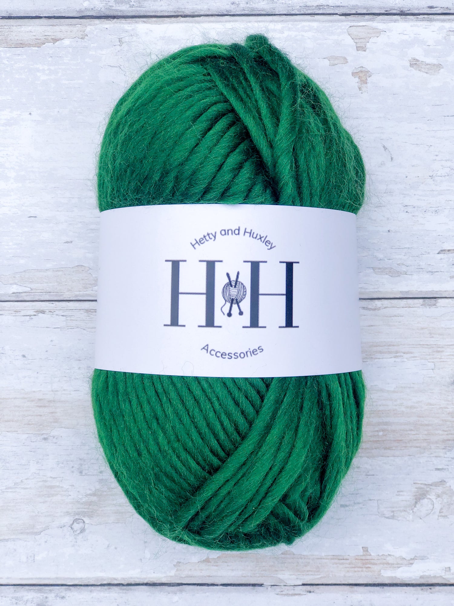 HETTY AND HUXLEY FOREST GREEN WOOL