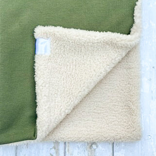 Fern Green & Cream Blanket