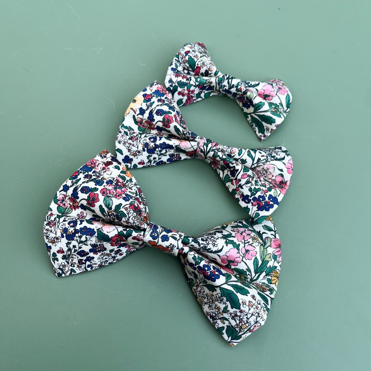 Summer Floral Pet Bow / Bow Tie