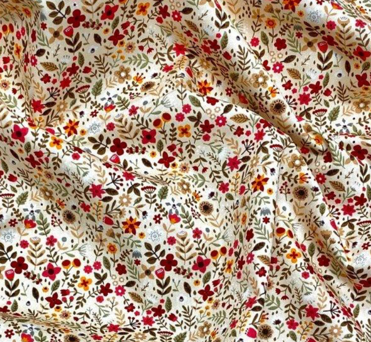 Autumn Floral Pet Bow / Bow Tie